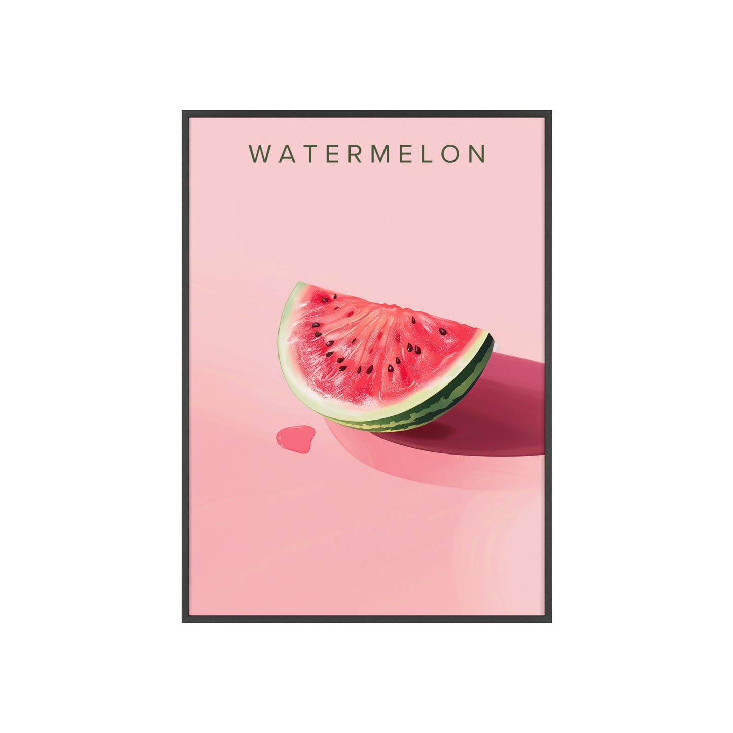 Wassermelone - Poster in Rahmen