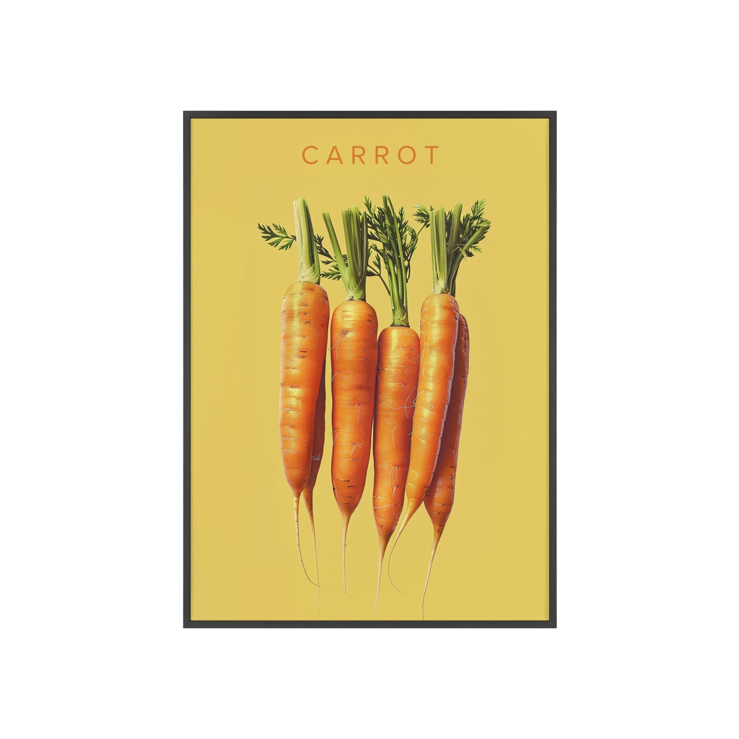 Karotten - Poster in Rahmen