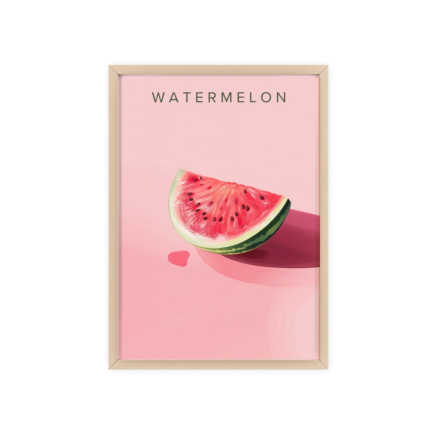 Wassermelone - Poster in Rahmen