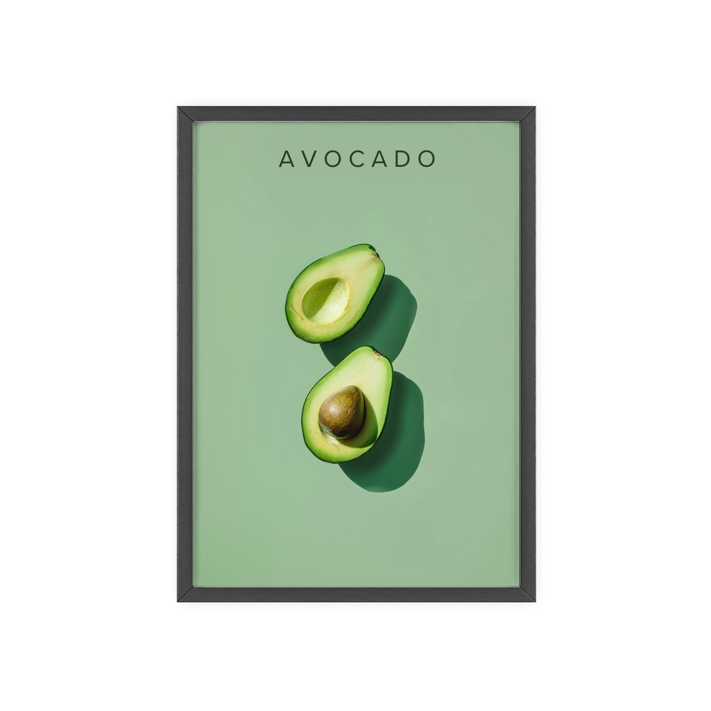 Avocado - Poster in Rahmen