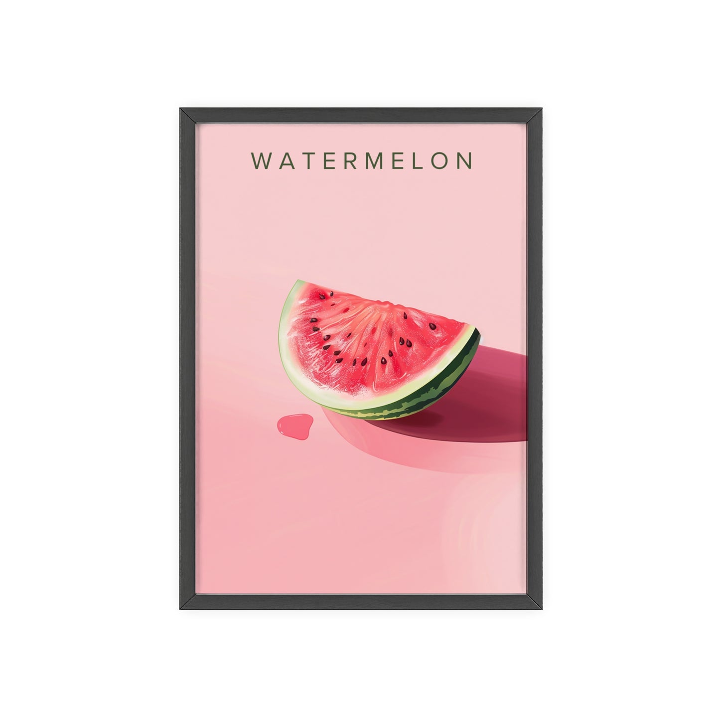 Wassermelone - Poster in Rahmen
