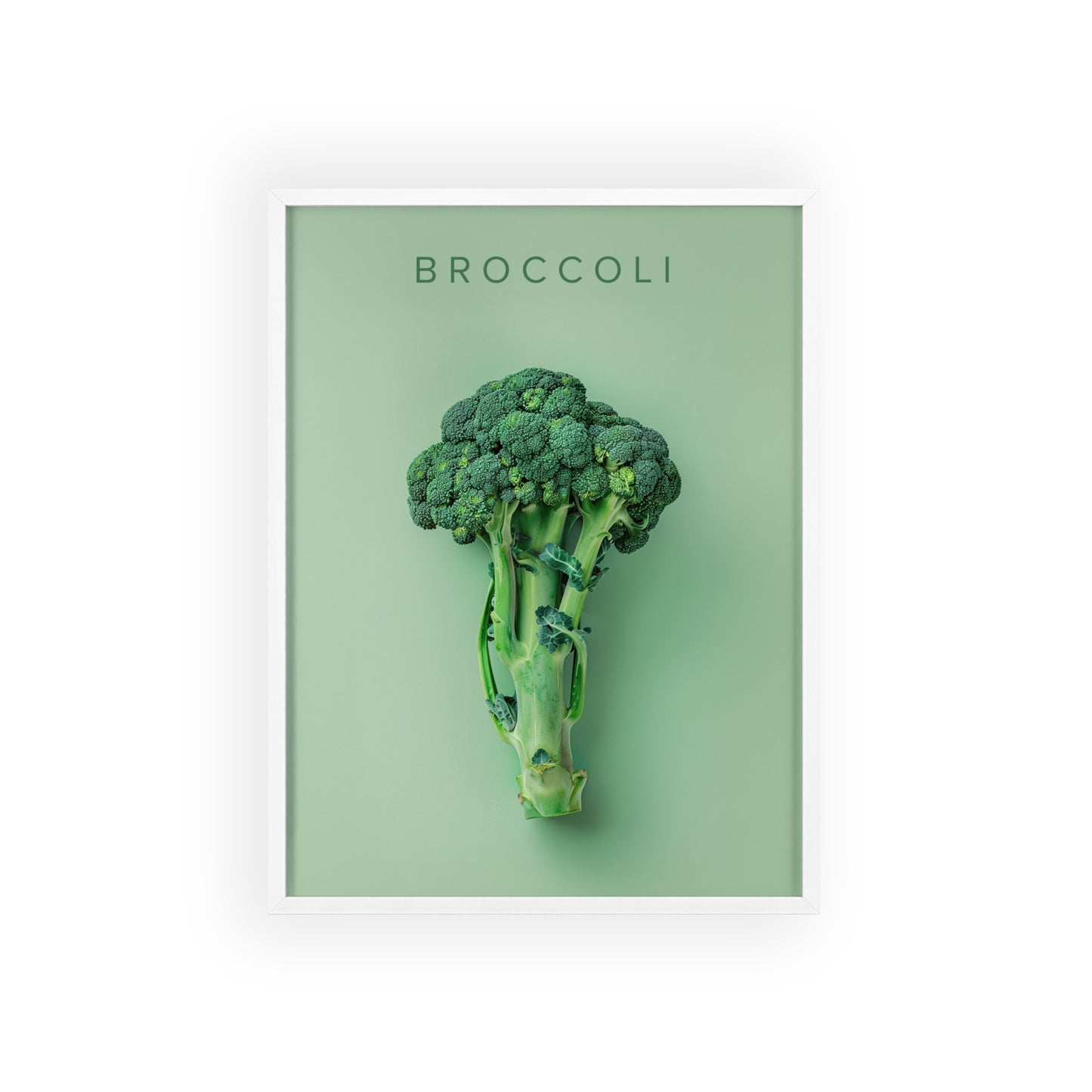 Brokkoli - Poster in Rahmen