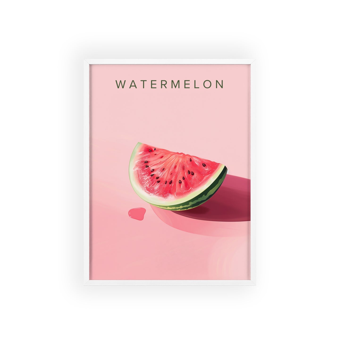 Wassermelone - Poster in Rahmen