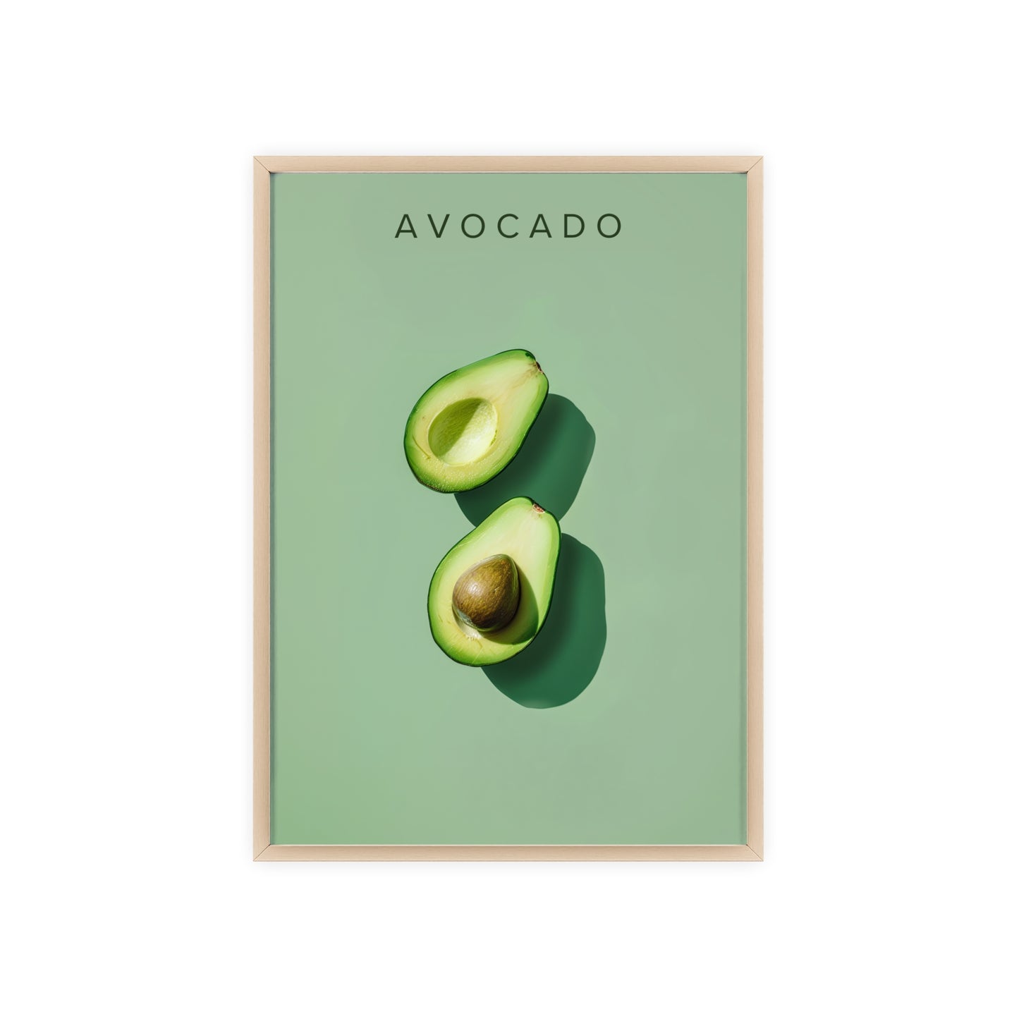 Avocado - Poster in Rahmen