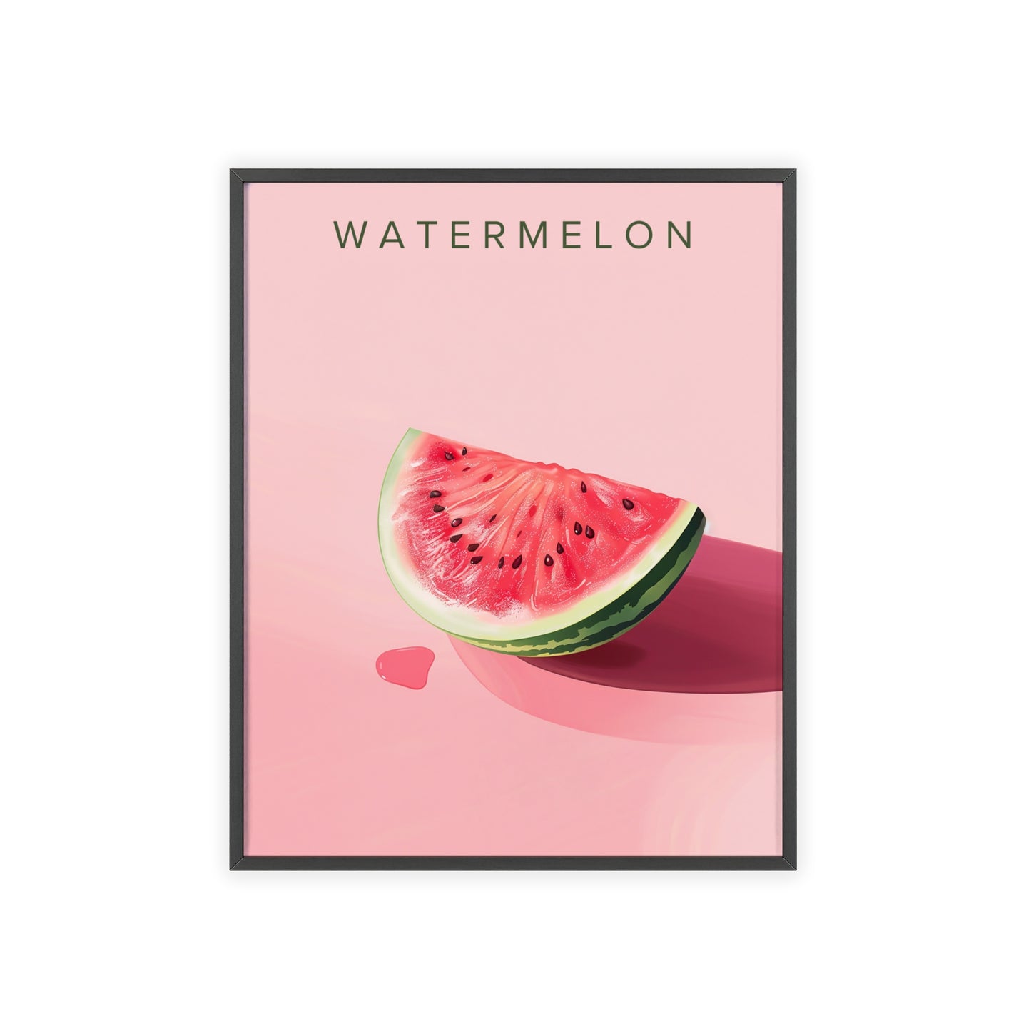 Wassermelone - Poster in Rahmen