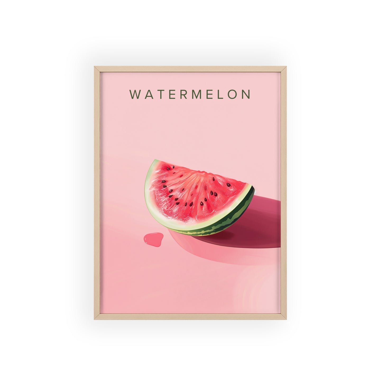 Wassermelone - Poster in Rahmen