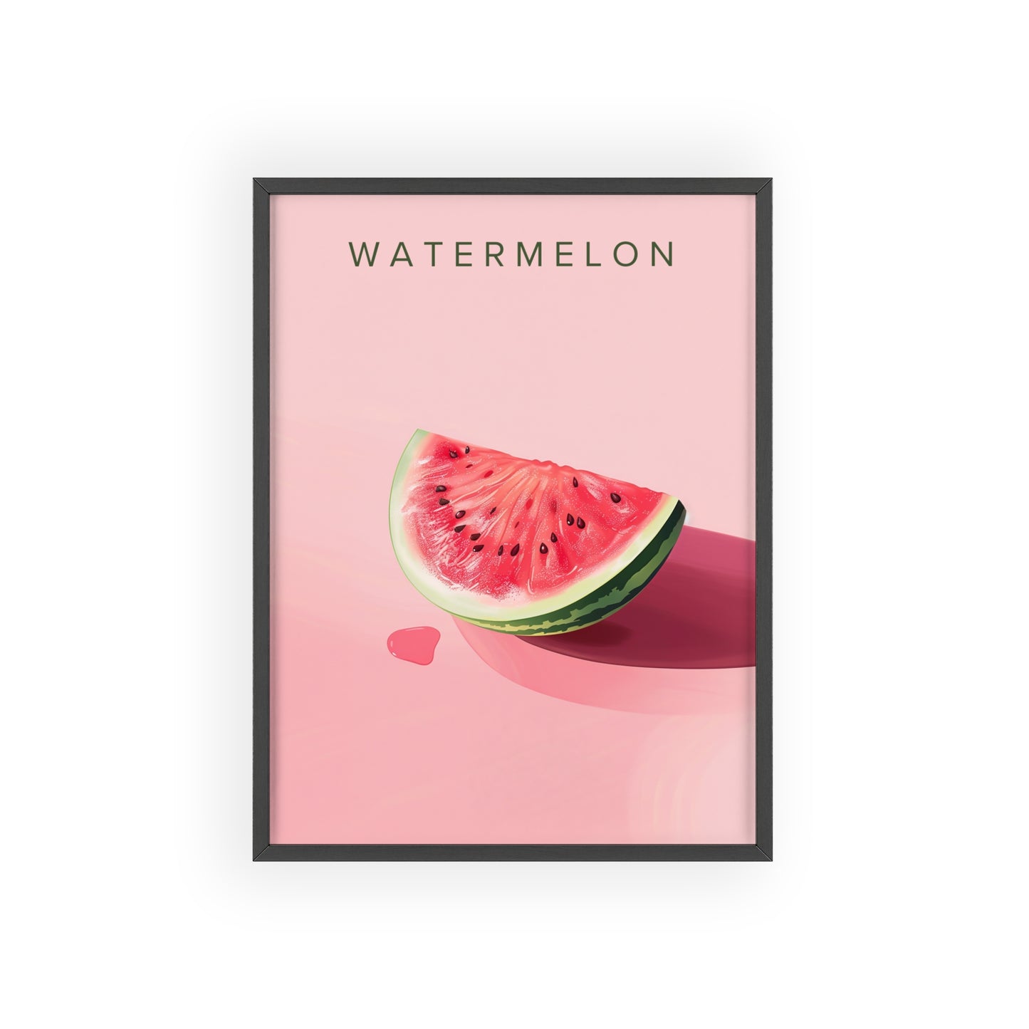 Wassermelone - Poster in Rahmen