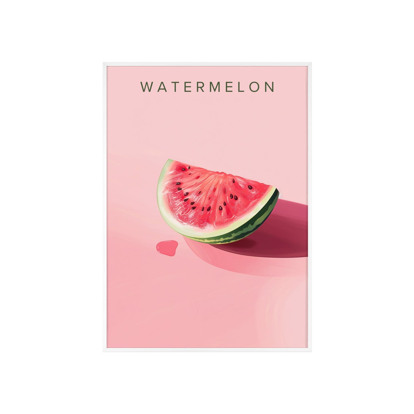 Wassermelone - Poster in Rahmen