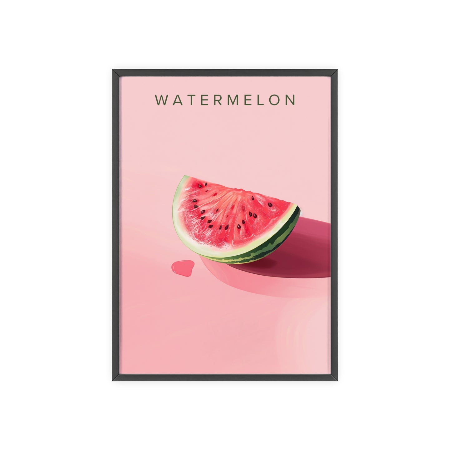 Wassermelone - Poster in Rahmen