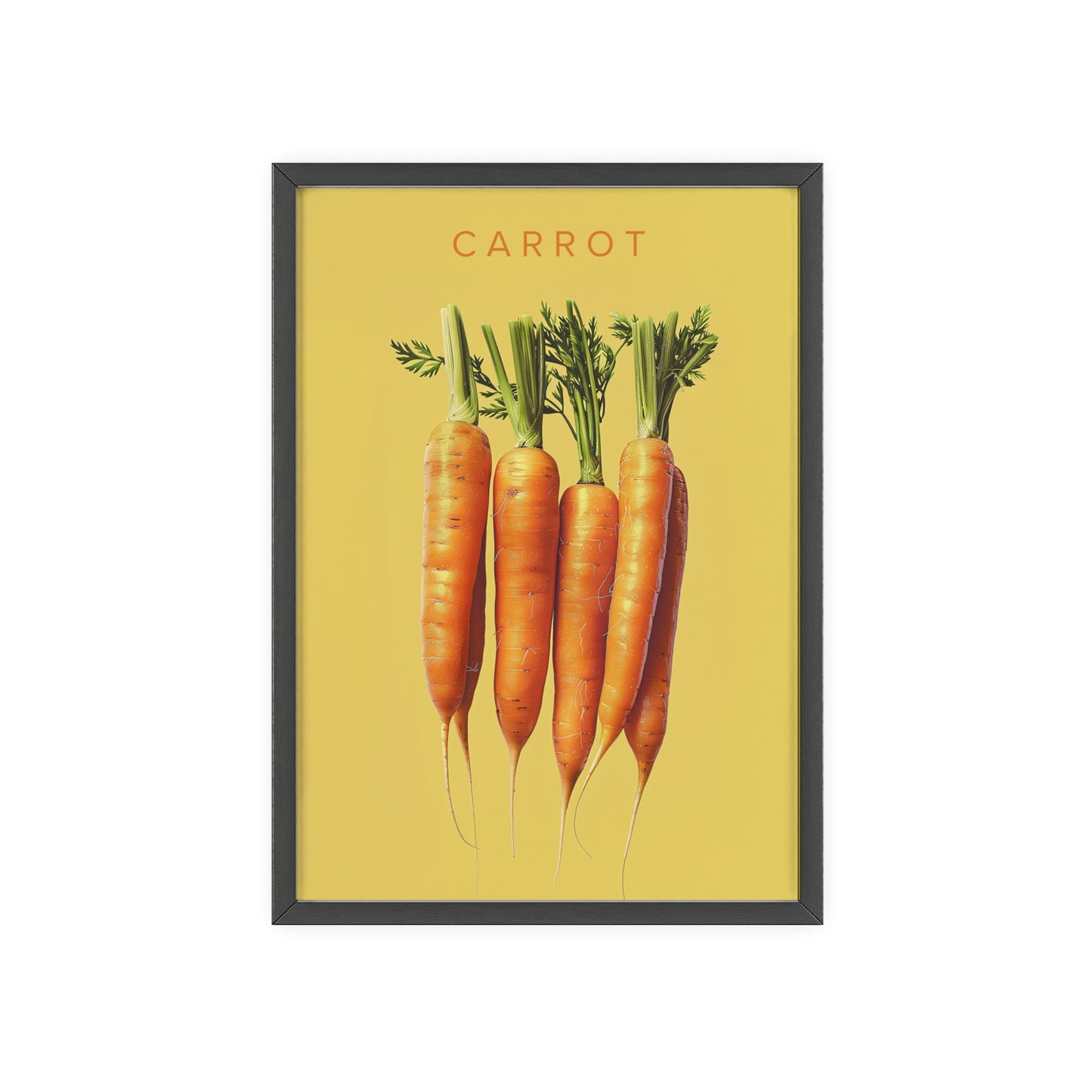 Karotten - Poster in Rahmen