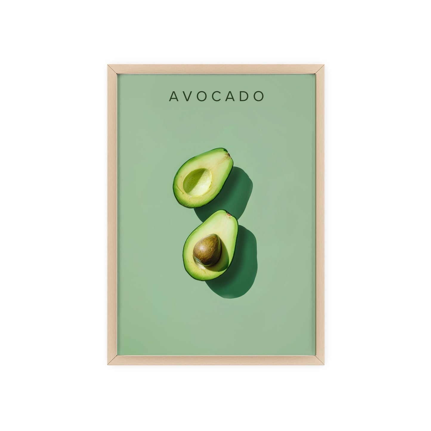 Avocado - Poster in Rahmen