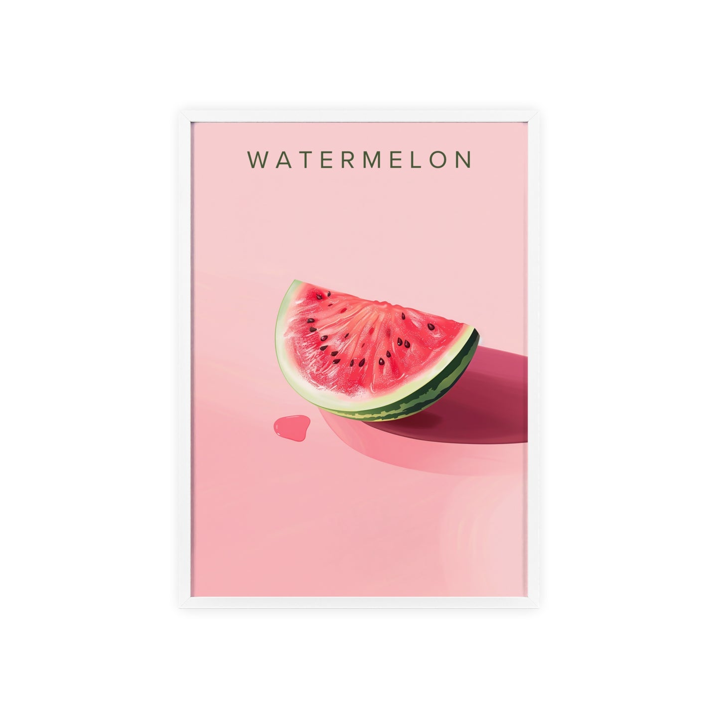 Wassermelone - Poster in Rahmen