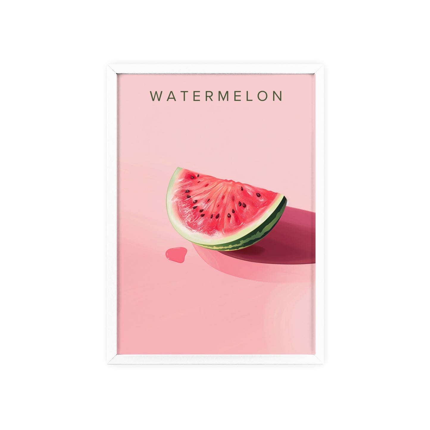 Wassermelone - Poster in Rahmen