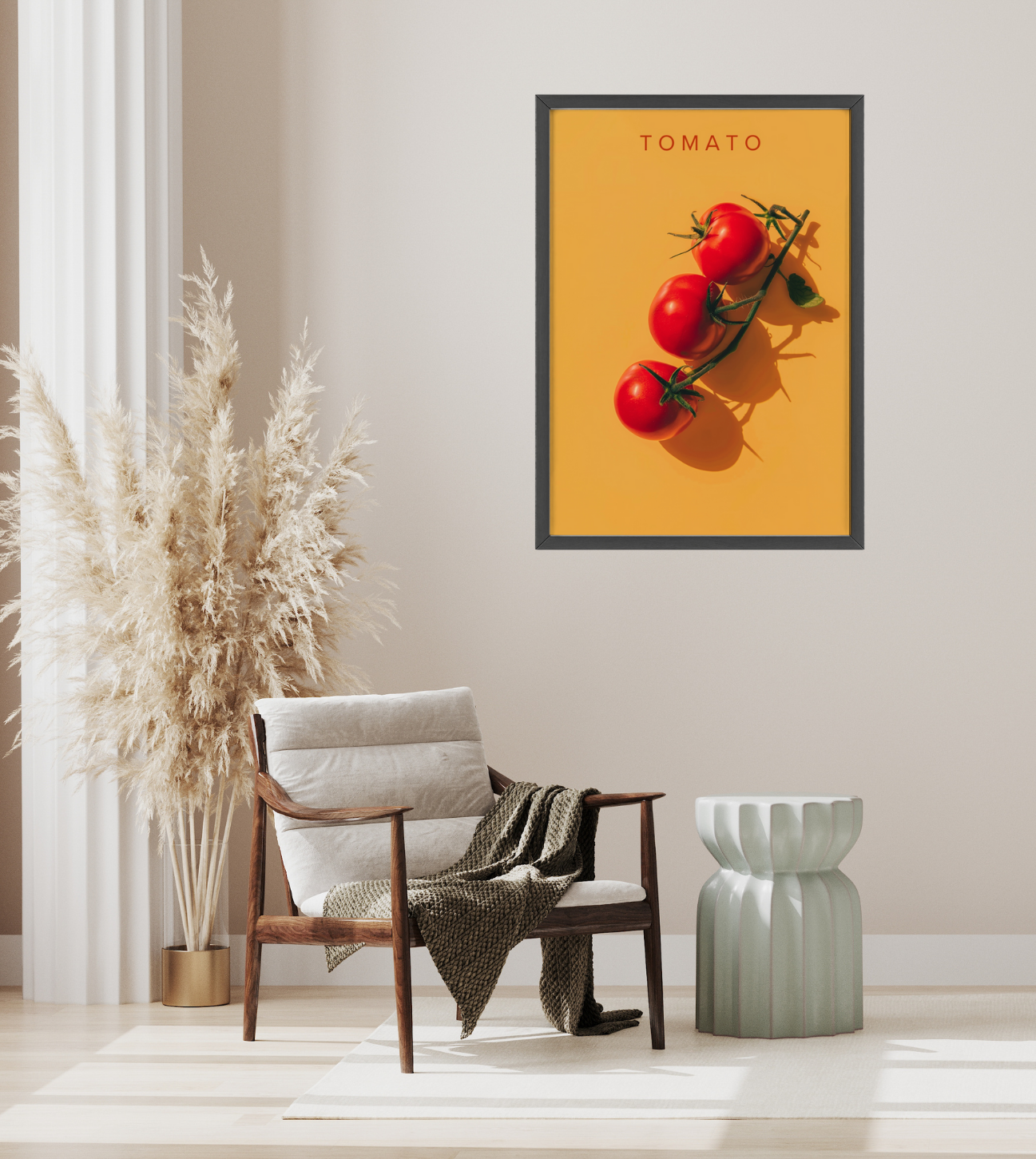 Tomaten - Poster in Rahmen