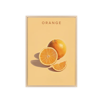 Orange - Poster in Rahmen