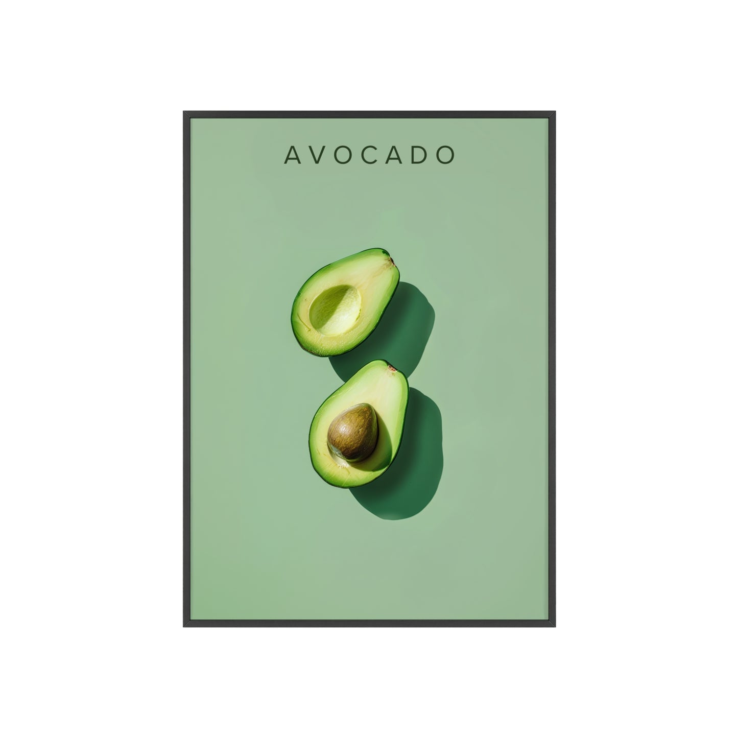 Avocado - Poster in Rahmen