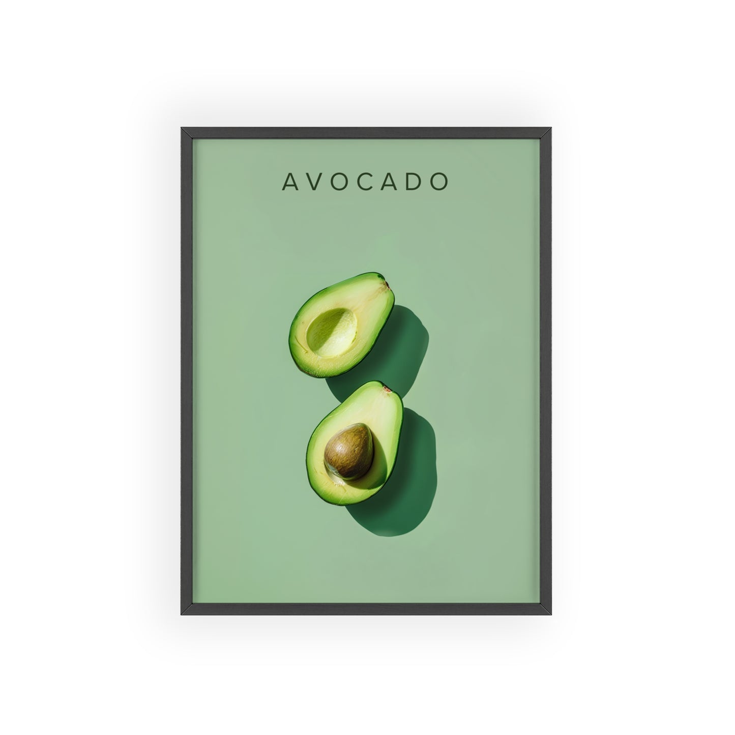 Avocado - Poster in Rahmen