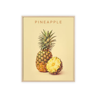 Ananas - Poster in Rahmen