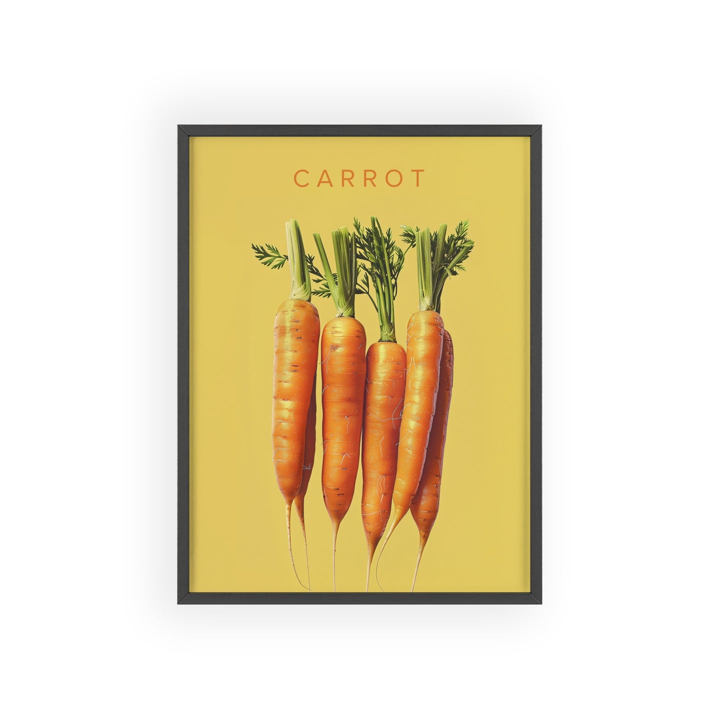 Karotten - Poster in Rahmen