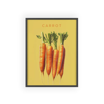 Karotten - Poster in Rahmen