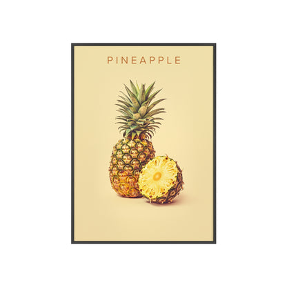 Ananas - Poster in Rahmen
