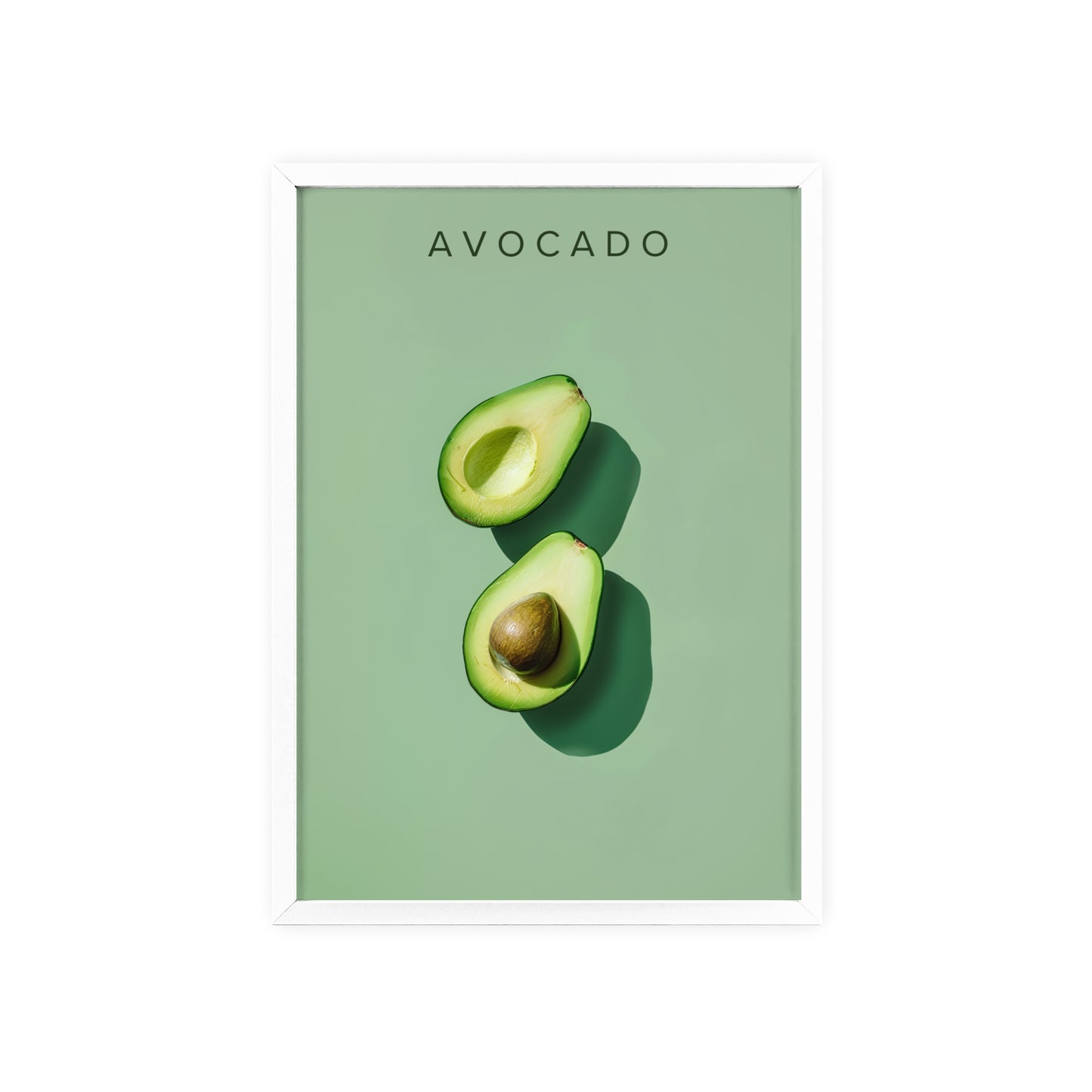 Avocado - Poster in Rahmen