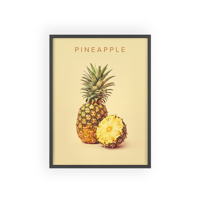 Ananas - Poster in Rahmen