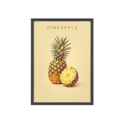 Ananas - Poster in Rahmen