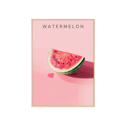 Wassermelone - Poster in Rahmen