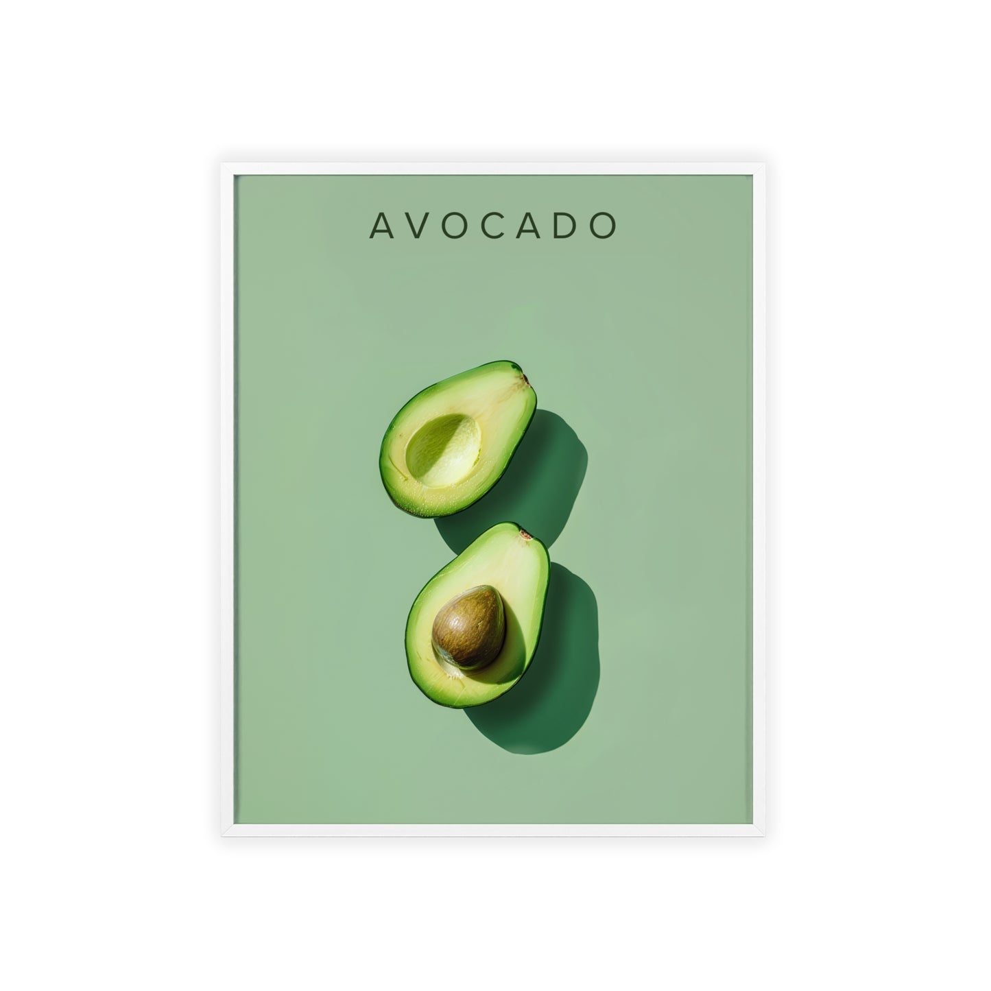Avocado - Poster in Rahmen