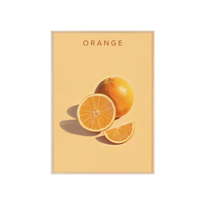 Orange - Poster in Rahmen