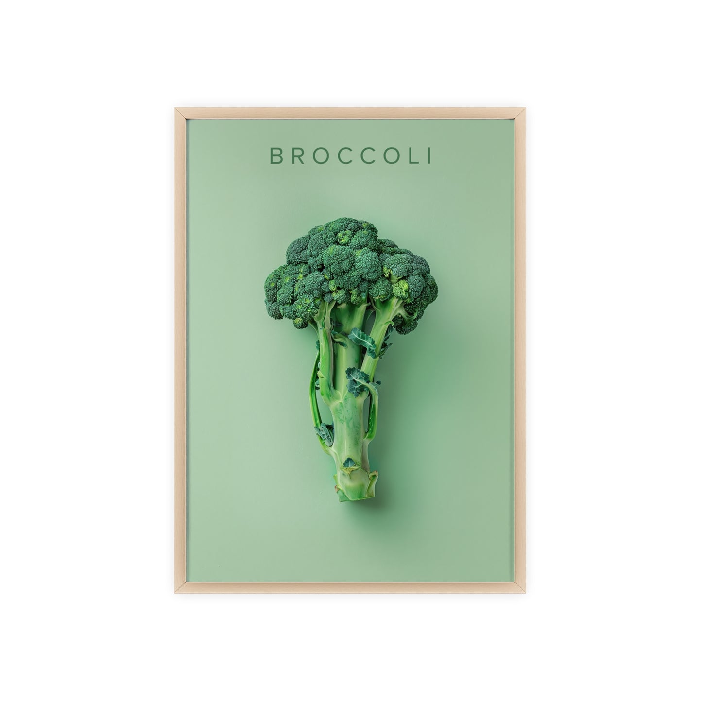 Brokkoli - Poster in Rahmen