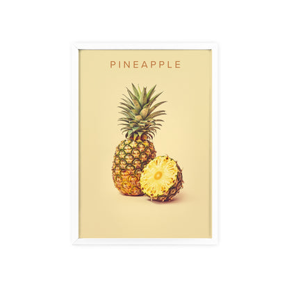 Ananas - Poster in Rahmen