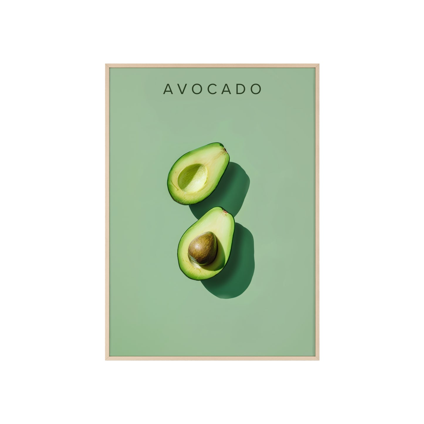 Avocado - Poster in Rahmen