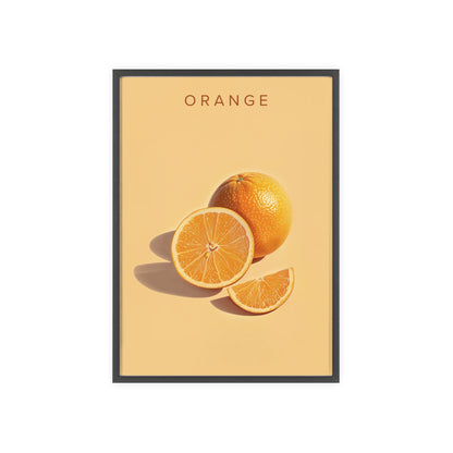 Orange - Poster in Rahmen