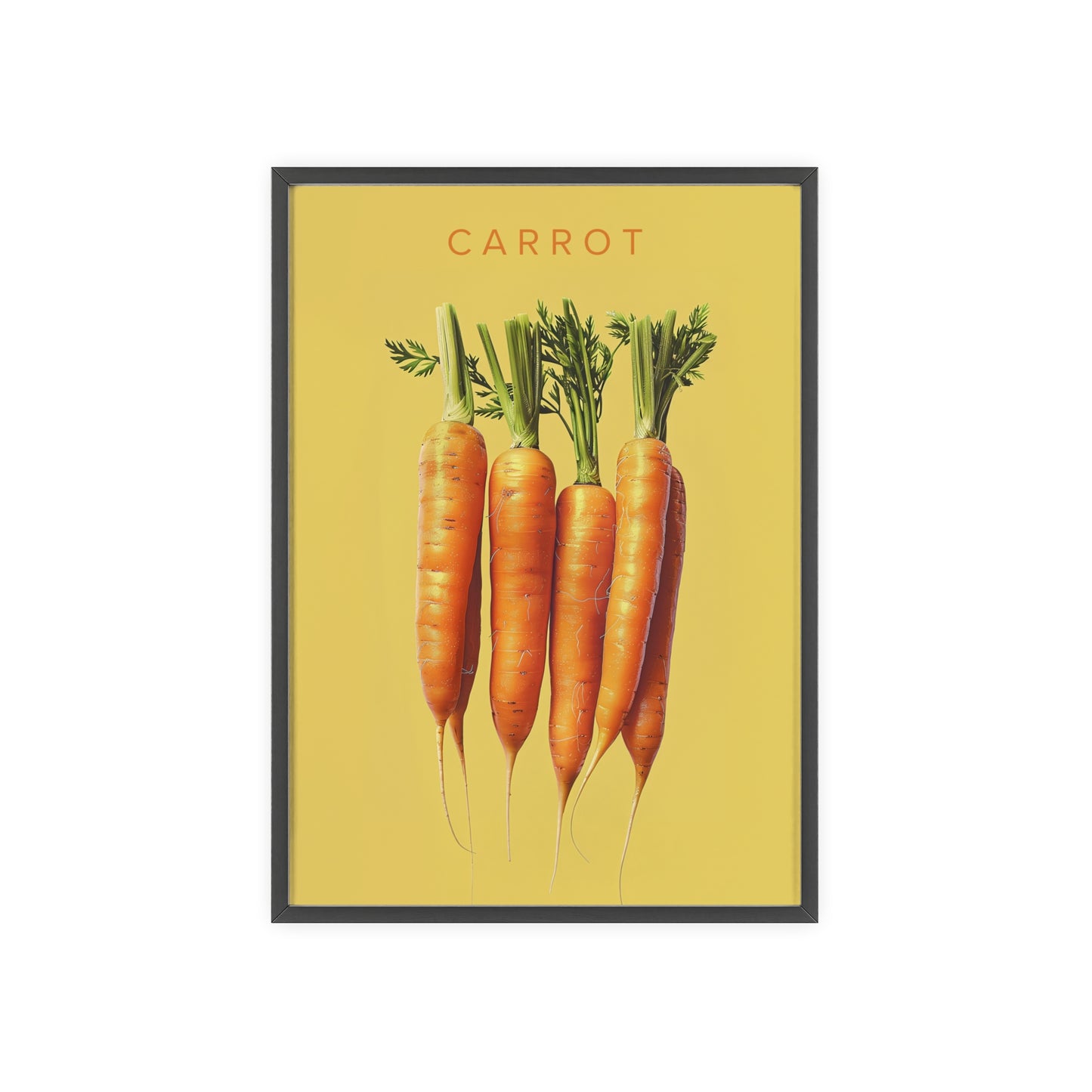 Karotten - Poster in Rahmen