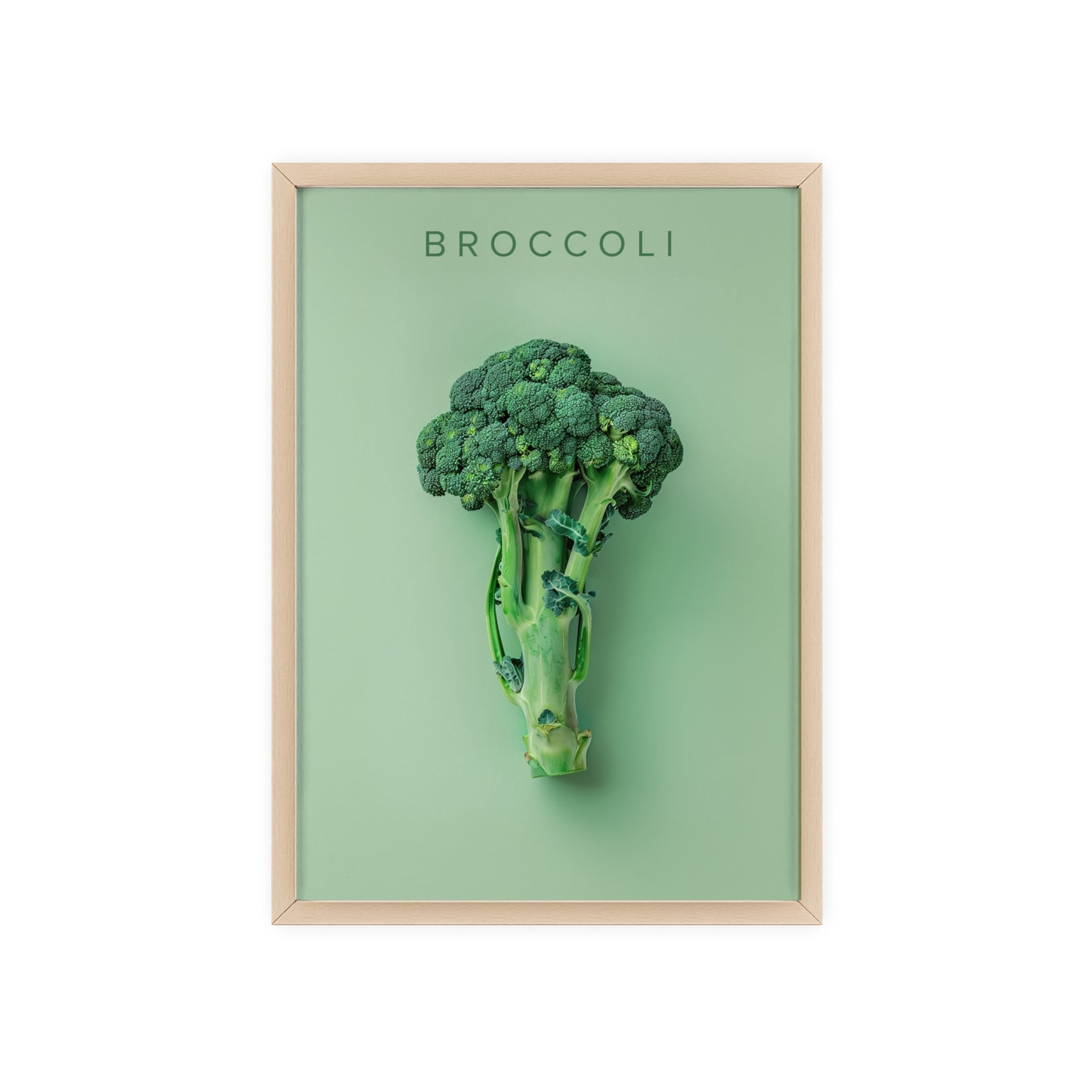 Brokkoli - Poster in Rahmen