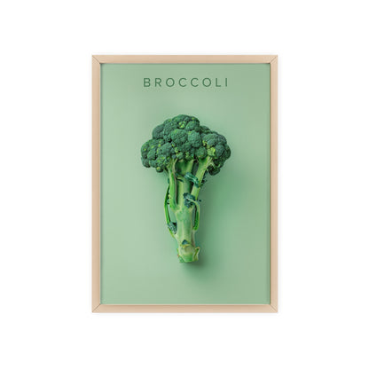 Brokkoli - Poster in Rahmen