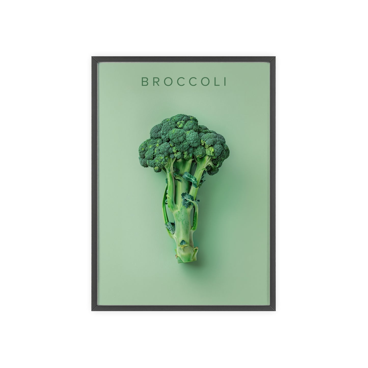 Brokkoli - Poster in Rahmen