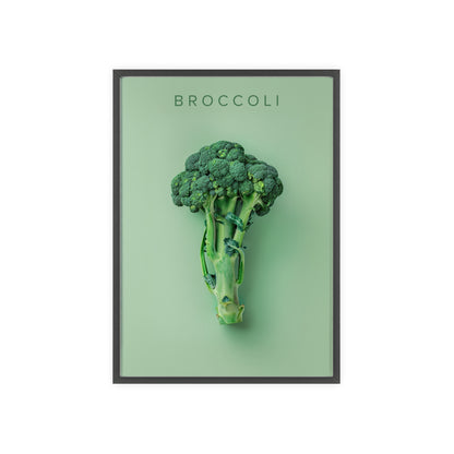 Brokkoli - Poster in Rahmen