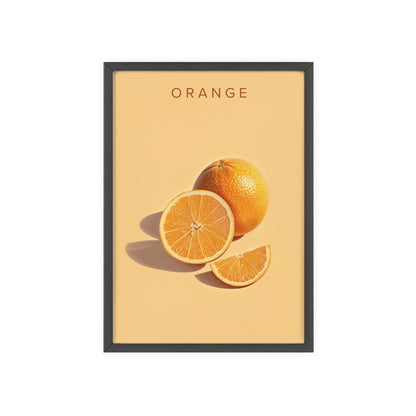 Orange - Poster in Rahmen