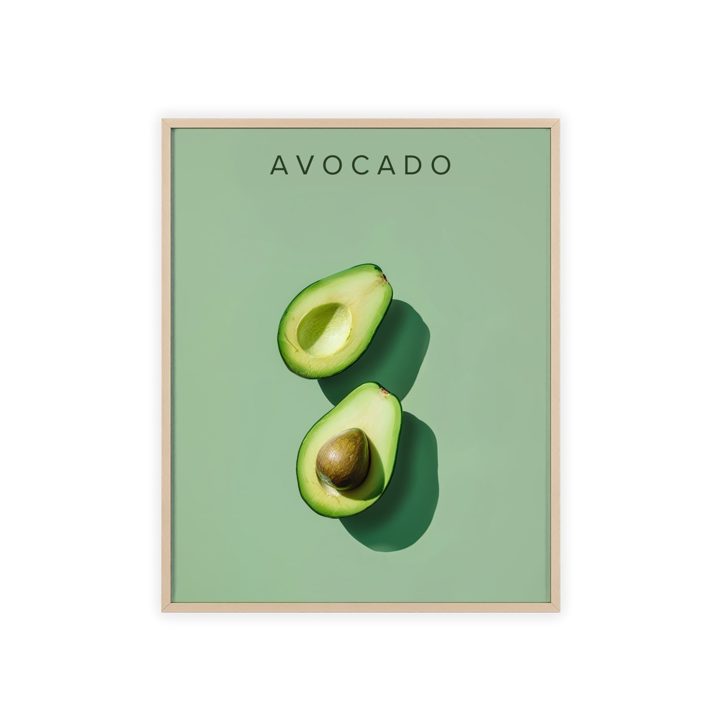 Avocado - Poster in Rahmen