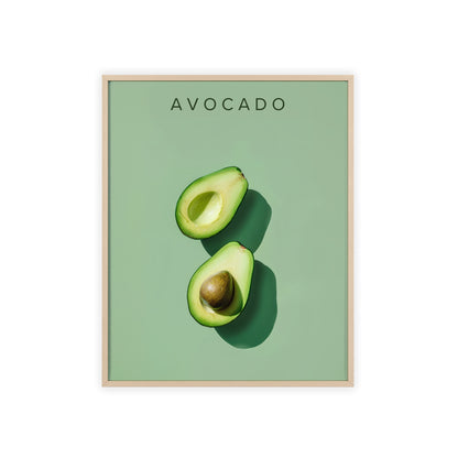 Avocado - Poster in Rahmen