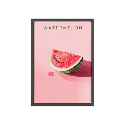 Wassermelone - Poster in Rahmen