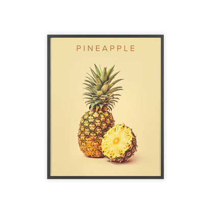 Ananas - Poster in Rahmen