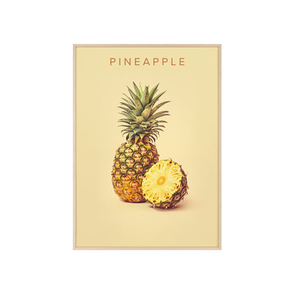 Ananas - Poster in Rahmen