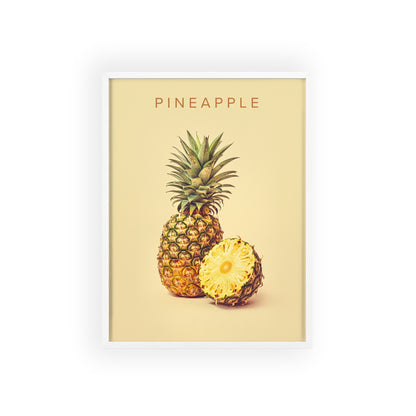 Ananas - Poster in Rahmen