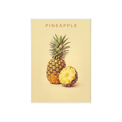 Ananas - Poster in Rahmen