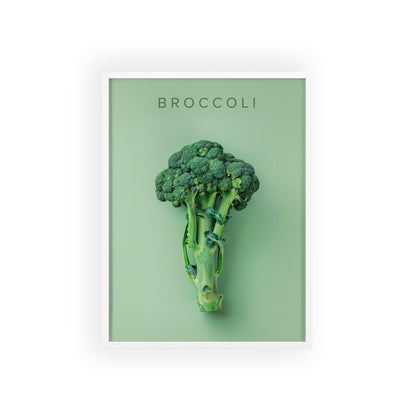 Brokkoli - Poster in Rahmen