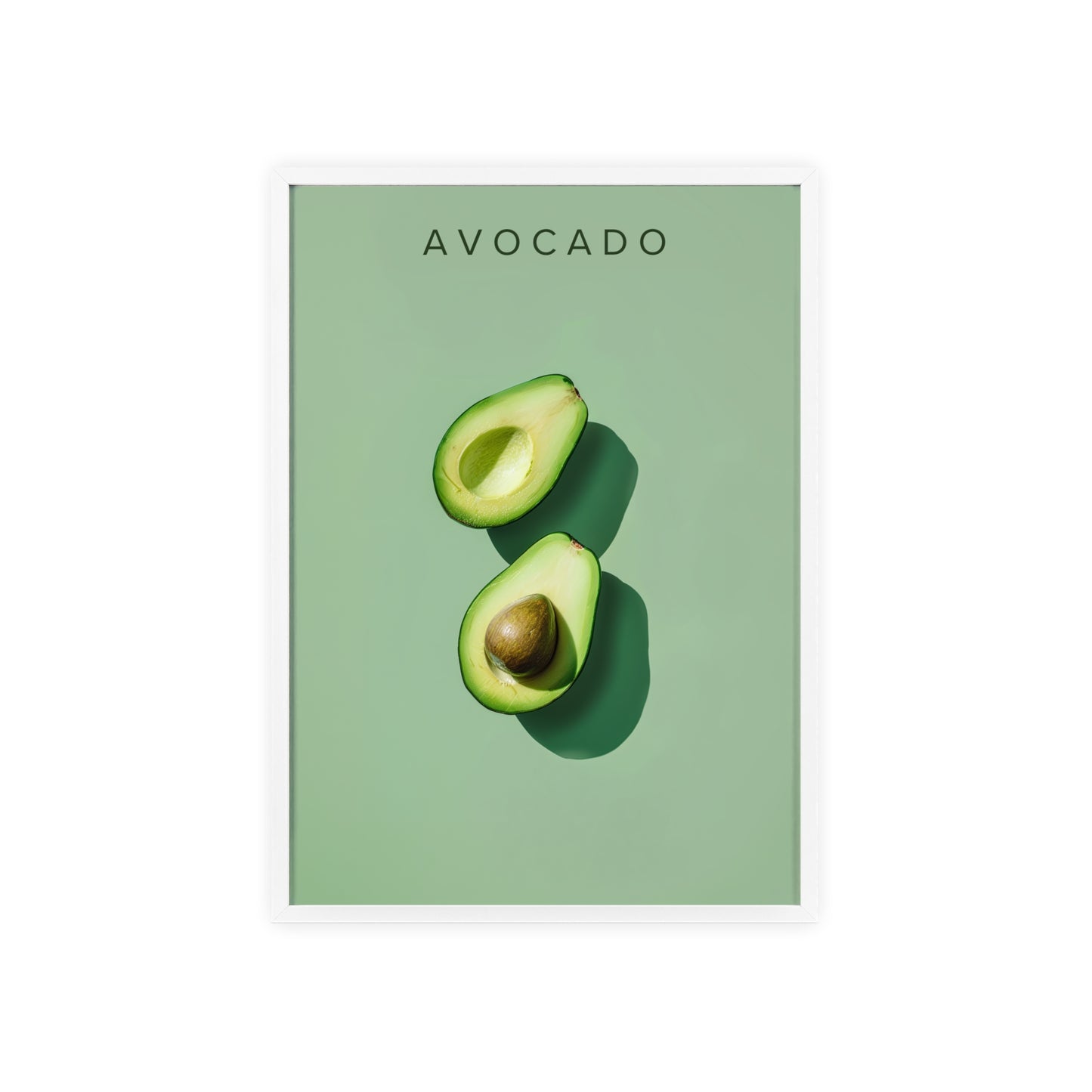 Avocado - Poster in Rahmen
